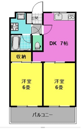 第3セシール水前寺の物件間取画像